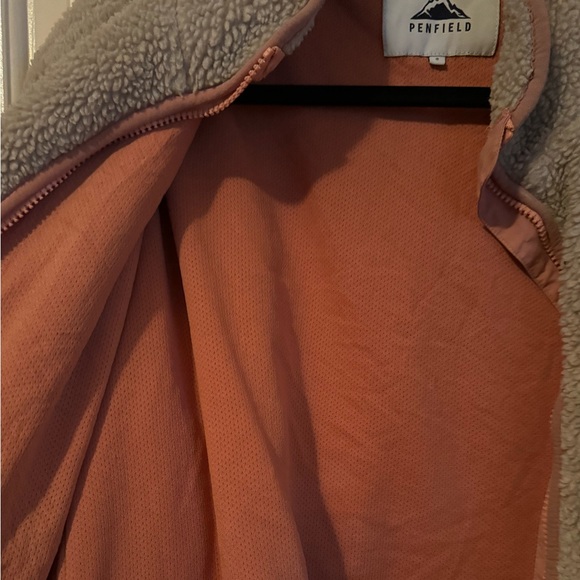 Penfield Womens Fleece Jacket Beige Full Zip - Picture 4 of 8